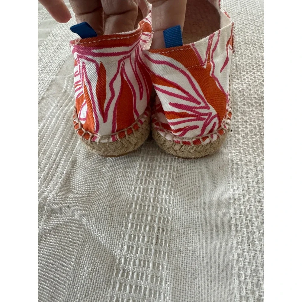Women's Haus Of Assembly Espadrille Slip On‎ Shoes Size 9 Orange Pink Barbiecore